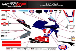 Aufkleber Satz kompatibel mit Yamaha R1 2009 - 2014 - MXPKAD11228