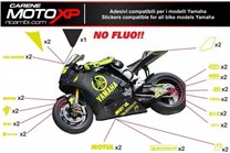 Kit de pegatinas compatible con Yamaha R1 2009 - 2014 - MXPKAD11258