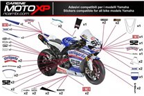 Sticker set compatible with Yamaha R1 2009 - 2014 - MXPKAD11222