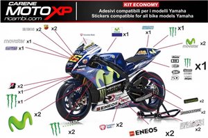 Aufkleber Satz kompatibel mit Yamaha R1 2009 - 2014 - MXPKAD11226