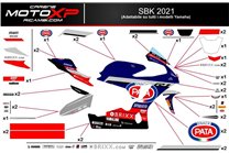 Sticker set compatible with Yamaha R1 2007 - 2008 - MXPKAD11172