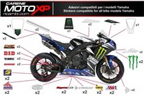 Sticker set compatible with Yamaha R1 2007 - 2008 - MXPKAD11165
