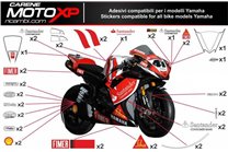 Sticker set compatible with Yamaha R1 2002 - 2003 - MXPKAD11090