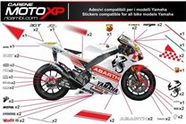 Kit de pegatinas compatible con Yamaha R1 2000 - 2001 - MXPKAD11000