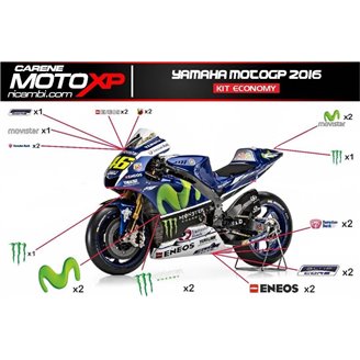 Kit adesivi compatibile con Yamaha R6 2017 - 2022 - MXPKAD11373