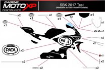 Kit de pegatinas compatible con Yamaha R6 2008 - 2016 - MXPKAD10922