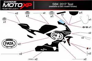 Kit de pegatinas compatible con Yamaha R6 2008 - 2016 - MXPKAD10922