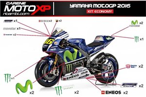 Sticker set compatible with Yamaha R3 2015 - 2018 - MXPKAD7114