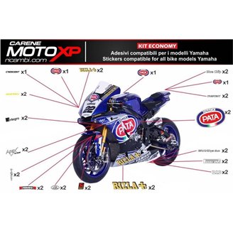 Sticker set compatible with Yamaha R3 2015 - 2018 - MXPKAD7113