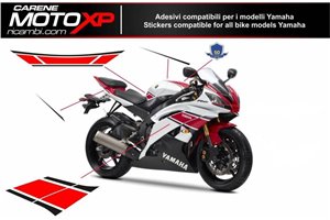 Kit Autocollants compatible avec Yamaha R6 2006 - 2007 - MXPKAD10817