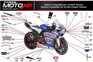 Sticker set compatible with Yamaha R6 2003 - 2005 - MXPKAD10761