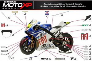 Sticker set compatible with Yamaha R3 2015 - 2018 - MXPKAD1007