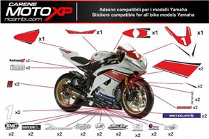 Aufkleber Satz kompatibel mit Yamaha R3 2015 - 2018 - MXPKAD5374