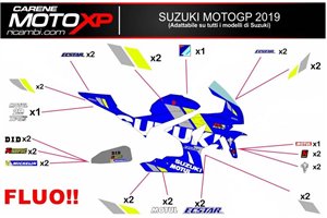 Sticker set compatible with Suzuki Gsxr 1000 2009 - 2016 - MXPKAD10451