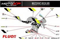 Aufkleber Satz kompatibel mit Suzuki Gsxr 1000 2017 - 2022 - MXPKAD13188