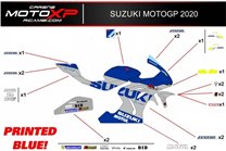 Kit Autocollants compatible avec Suzuki Gsxr 1000 2017 - 2022 - MXPKAD12022