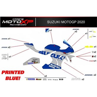Kit Autocollants compatible avec Suzuki Gsxr 1000 2009 - 2016 - MXPKAD12023