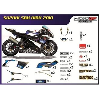 Sticker set compatible with Suzuki Gsxr 1000 2001 - 2002 - MXPKAD10253
