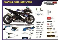 Aufkleber Satz kompatibel mit Suzuki Gsxr 1000 2003 - 2004 - MXPKAD10294