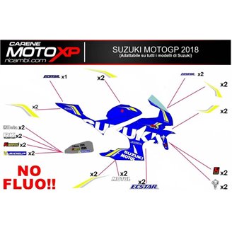 Sticker set compatible with Suzuki Gsxr 1000 2003 - 2004 - MXPKAD10327