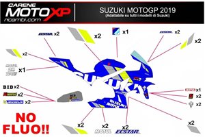 Kit de pegatinas compatible con Suzuki Gsxr 1000 2005 - 2006 - MXPKAD10370