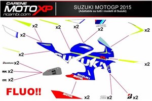 Kit adesivi compatibile con Suzuki Gsxr 600/750 2006 - 2007 - MXPKAD10142