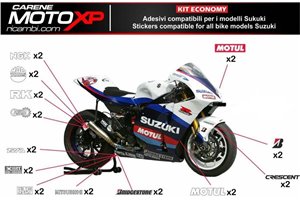 Kit de pegatinas compatible con Suzuki Gsxr 600/750 2006 - 2007 - MXPKAD10134