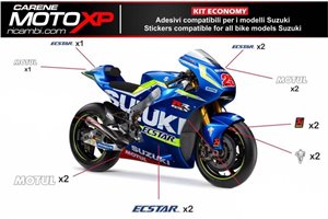 Sticker set compatible with Suzuki Gsxr 600/750 2004 - 2005 - MXPKAD10092