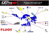Kit de pegatinas compatible con Suzuki Gsxr 600/750 2004 - 2005 - MXPKAD10115