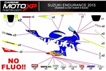 Kit de pegatinas compatible con Suzuki Gsxr 600/750 2001 - 2003 - MXPKAD7308