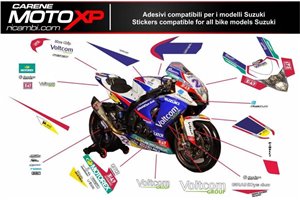 Aufkleber Satz kompatibel mit Suzuki Gsxr 600/750 2004 - 2005 - MXPKAD10094