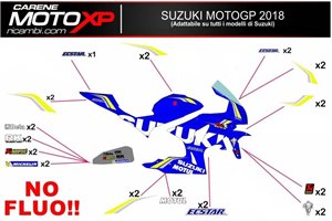 Kit adesivi compatibile con Suzuki Gsxr 600/750 2004 - 2005 - MXPKAD10105