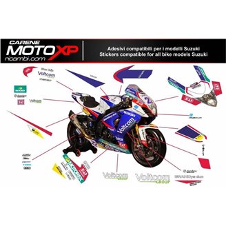 Sticker set compatible with Suzuki Gsxr 600/750 2008 - 2010 - MXPKAD10189