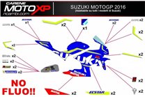 Kit de pegatinas compatible con Suzuki Gsxr 600/750 2011 - 2019 - MXPKAD10234
