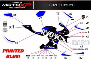 Sticker set compatible with Suzuki Gsxr 600/750 2011 - 2019 - MXPKAD10245