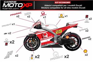 Aufkleber Satz kompatibel mit Ducati Panigale V4 V4S V4R 2019 - 2022 - MXPKAD12488