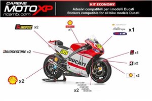 Kit de pegatinas compatible con Ducati Panigale V4 V4S V4R 2019 - 2022 - MXPKAD12522