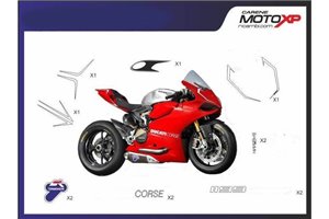 Kit Autocollants compatible avec Ducati Panigale V4 V4S V4R 2019 - 2022 - MXPKAD12517