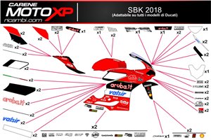 Kit adesivi compatibile con Ducati Panigale V2 2020 - 2023 - MXPKAD16375
