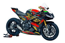 Carénages peinture Aprilia RSV4 2021 - 2023 + crochets rapides MXPCRV16306