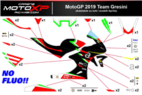 Kit Autocollants compatible avec Aprilia RSV4 2021 - 2023 - MXPKAD16489