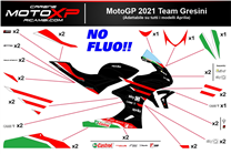 Kit Autocollants compatible avec Aprilia RSV4 2021 - 2023 - MXPKAD16490