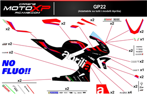 Aufkleber Satz kompatibel mit Aprilia RSV4 2021 - 2023 - MXPKAD16495