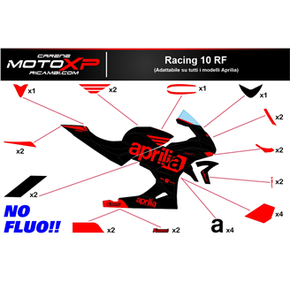 Kit Autocollants compatible avec Aprilia RSV4 2021 - 2023 - MXPKAD16496