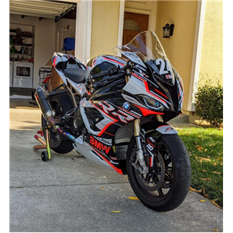 Lackierte Rennverkleidung Bmw M 1000 RR 2021 - 2022 + Schrauben, Schnellverschlüsse - MXPCRV15045