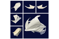 Bmw S1000 RR 2023 fairings in 5 pieces without front fender - MXPCRD16752