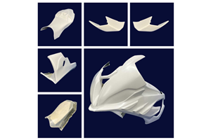 Bmw S1000 RR 2023 fairings in 5 pieces without front fender - MXPCRD16752