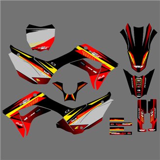 Kit Autocollants compatible avec per HONDA CRF 110F 2019 - 2021 - MXPKAD16762