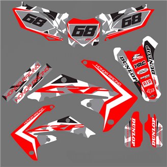 Aufkleber Satz kompatibel mit per HONDA CRF 125 F 2013 - 2018 - MXPKAD16773
