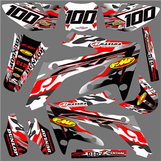 Kit adesivi compatibile con per HONDA CRF 125 F 2013 - 2018 - MXPKAD16776